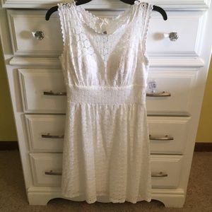 White lace summer dress